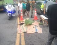 Penumpang Sepedamotor Honda Vario Tewas Dilindas Truk Kontainer