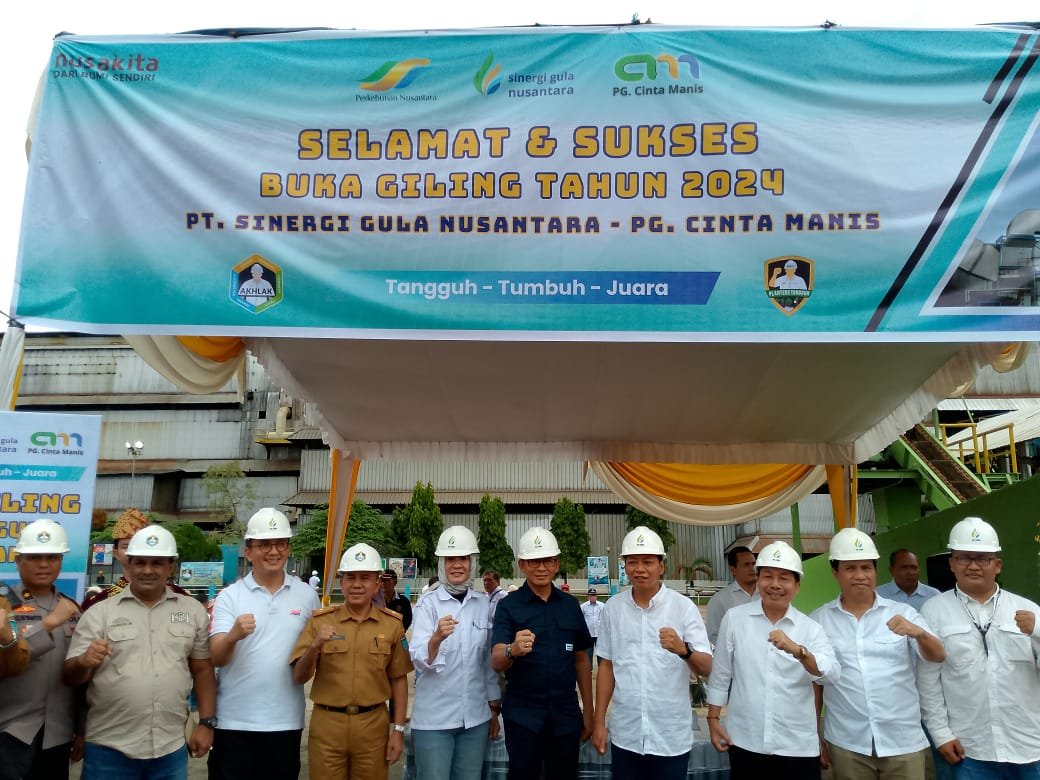 Buka Giling PT SGN PTPN7 PG Cintamanis Ogan Ilir Sumsel Tahun 2024 Menargetkan Gula 45.000 Ton Gula Buka Giling PT SGN PTPN7 PG Cintamanis Ogan Ilir Sumsel Tahun 2024 Menargetkan Gula 45.000 Ton Gula