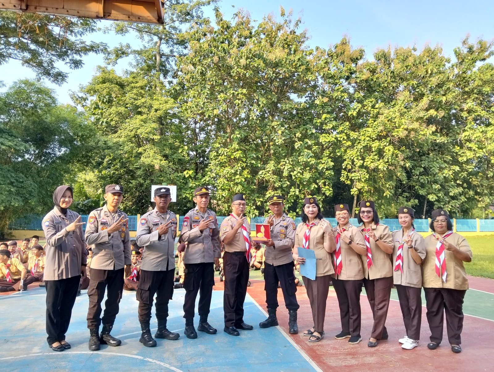 PERJUSAMI SMA Xaverius 2 Palembang Ciptakan Kedisiplinan, Kejujuran, Tanggungjawab, Gotong royong.
