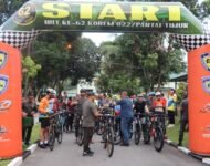 HUT ke-62 Korem 022/Pantai Timur, Polresta Deli Serdang Ikuti Sepeda Santai Dan Bakti Sosial