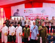 Wakapolda Sumsel Bersama Kasdam II Sriwijaya Pimpin Bakti Sosial dan Bakti Kesehatan Alumni Akabri 1994