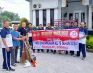 Polresta Deli Serdang Giat Bhakti Religi Bersih Rumah Ibadah