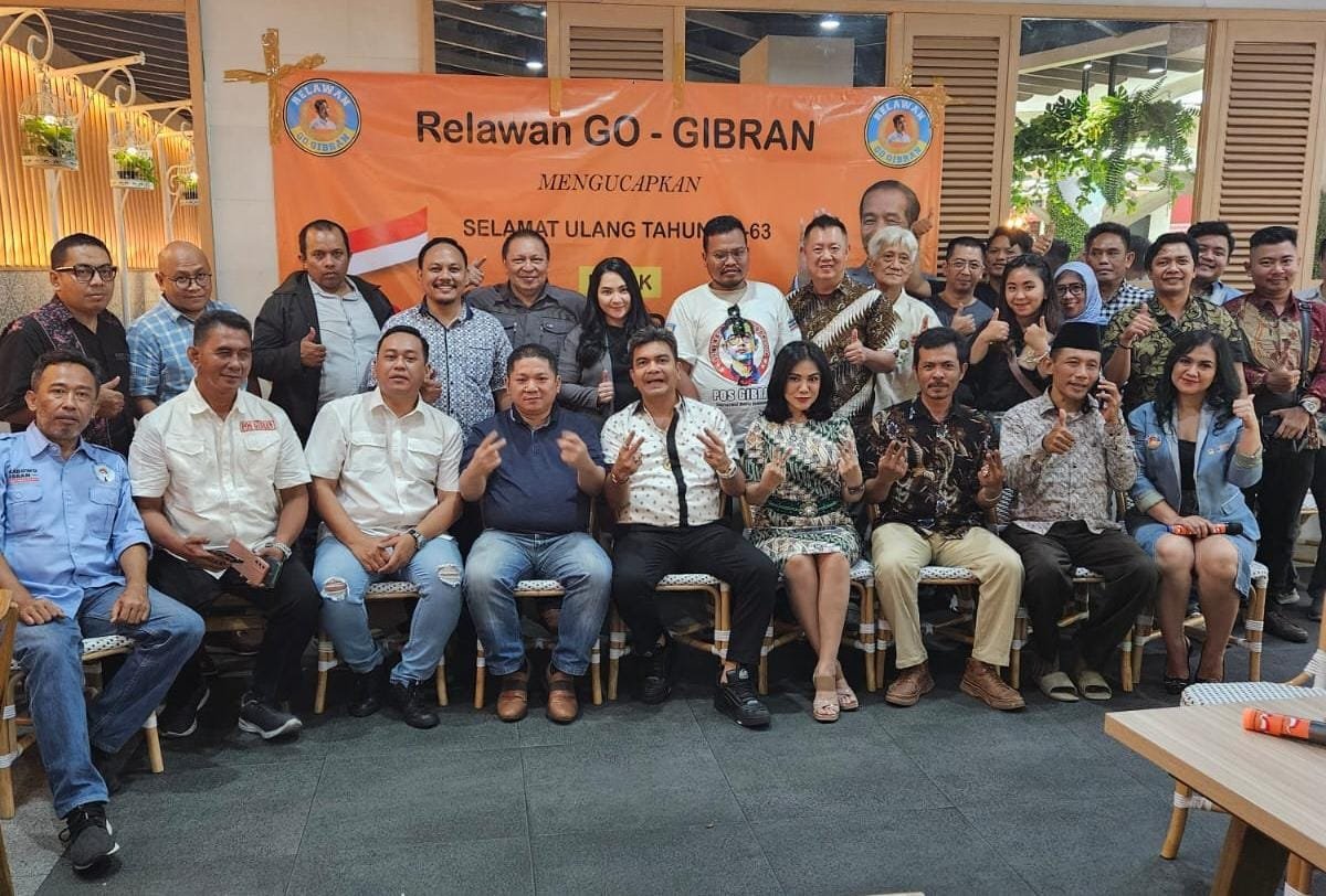 Relawan Go Gibran Gelar Syukuran HUT Jokowi Ke 63, Hadir Tokoh Relawan Prabowo Gibran 
