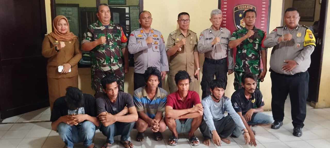 Viral di Sosmed Ada Pungli, 6 Pria Diciduk Polsek Tanjung Morawa
