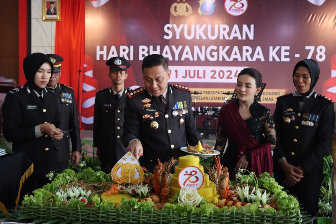 Polresta Deli Serdang Upacara Dirgahayu Bhayangkara Ke-78 Tahun 2024