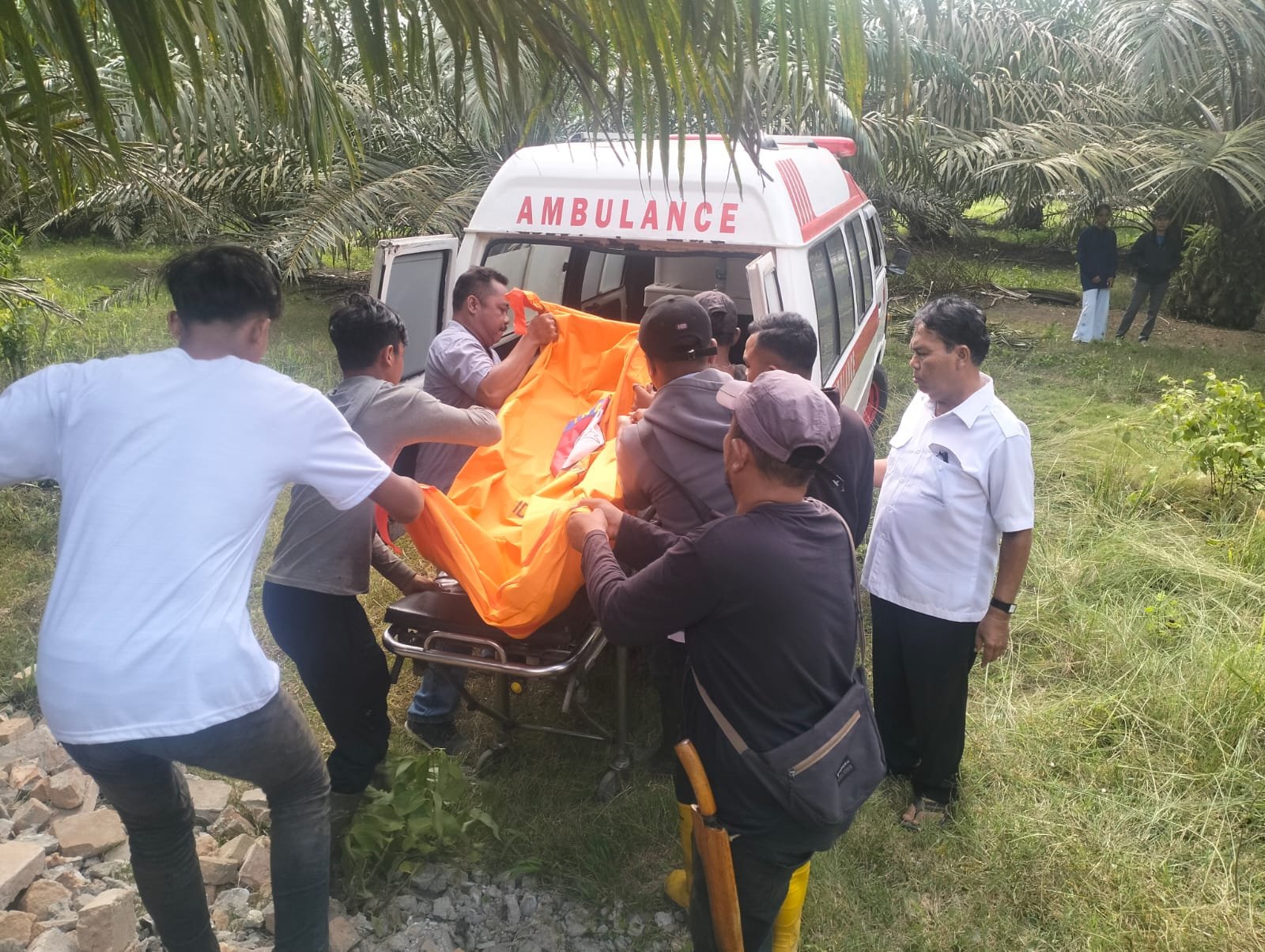 Diduga Tertimpa Bangunan, Karyawan PTPN Tewas Tergeletak Diduga Tertimpa Bangunan, Karyawan PTPN Tewas Tergeletak