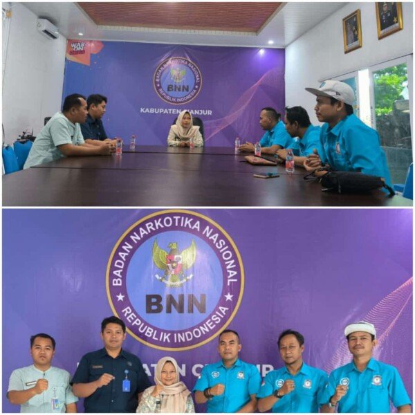 BNNK Cianjur Bersinergi Dengan Lembaga IPWL GMDM BAKORNAS DPW Kabupaten Cianjur Dalam Kegiatan P4GN