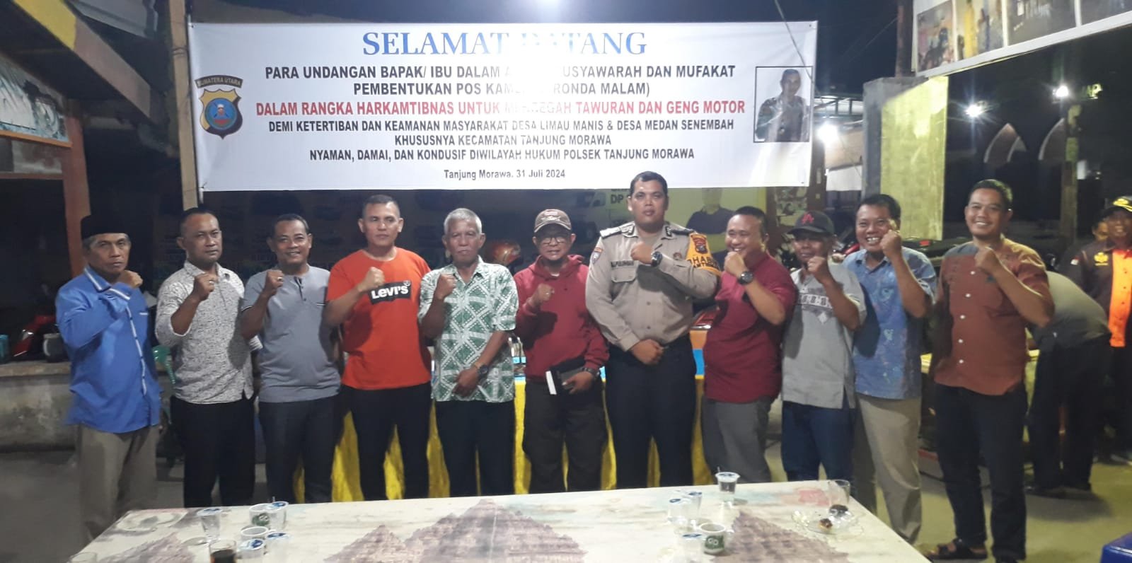 Polsek Tanjung Morawa Gelar Musyawarah Dan Mufakat Pembentukan Pos Kamling