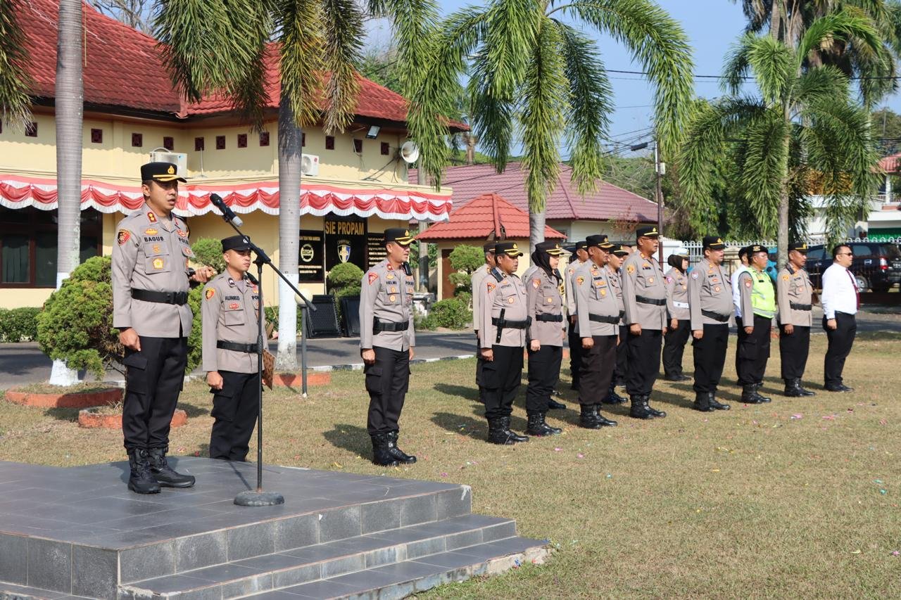 Kapolres Ogan Ilir Pimpin Sertijab Kapolsek Muara Kuang