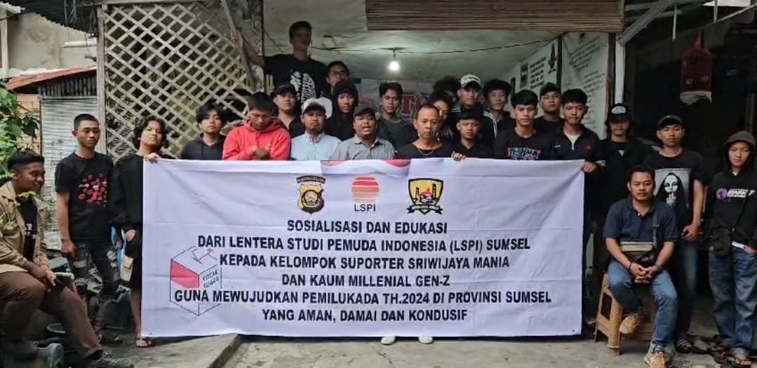 LSPI Sumsel Menggelar Sosialisasi Dan Edukasi Terhadap 3 Kelompok Suporter Sriwijaya FC Guna Mewujudkan Pemilu Aman, Damai dan Kondusif. LSPI Sumsel Menggelar Sosialisasi Dan Edukasi Terhadap 3 Kelompok Suporter Sriwijaya FC Guna Mewujudkan Pemilu Aman, Damai dan Kondusif.