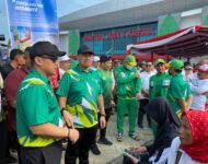Kapolresta Deli Serdang Ikut Giat Gebyar Road To PON XXI Aceh-Sumut 2024