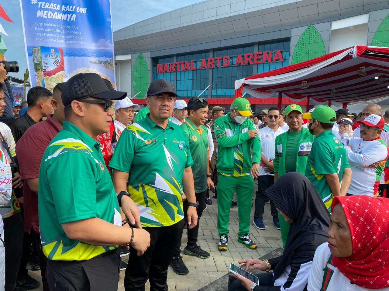 Kapolresta Deli Serdang Ikut Giat Gebyar Road To PON XXI Aceh-Sumut 2024