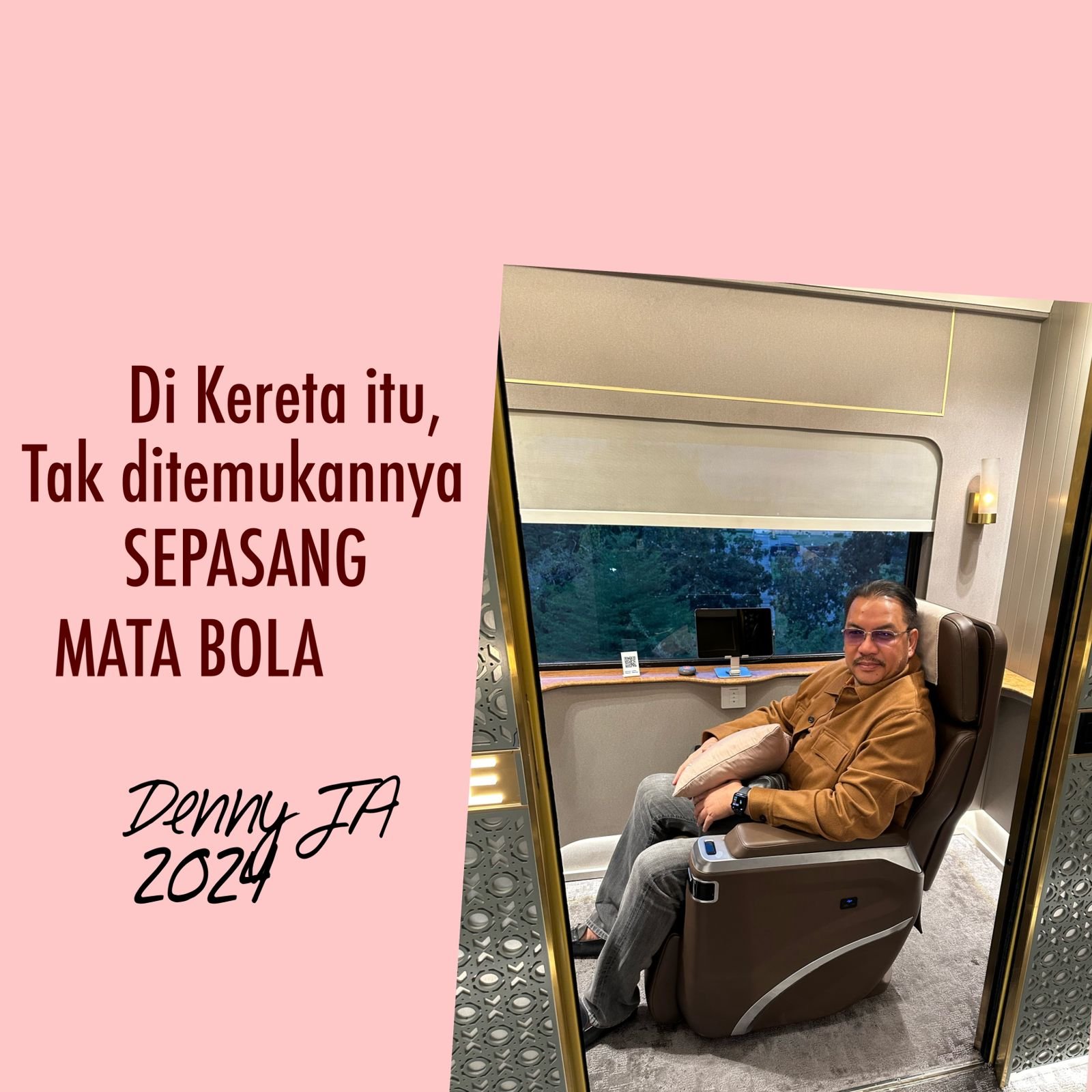 Di Kereta Itu, Tak Ditemukannya SEPASANG MATA BOLA Di Kereta Itu, Tak Ditemukannya SEPASANG MATA BOLA
