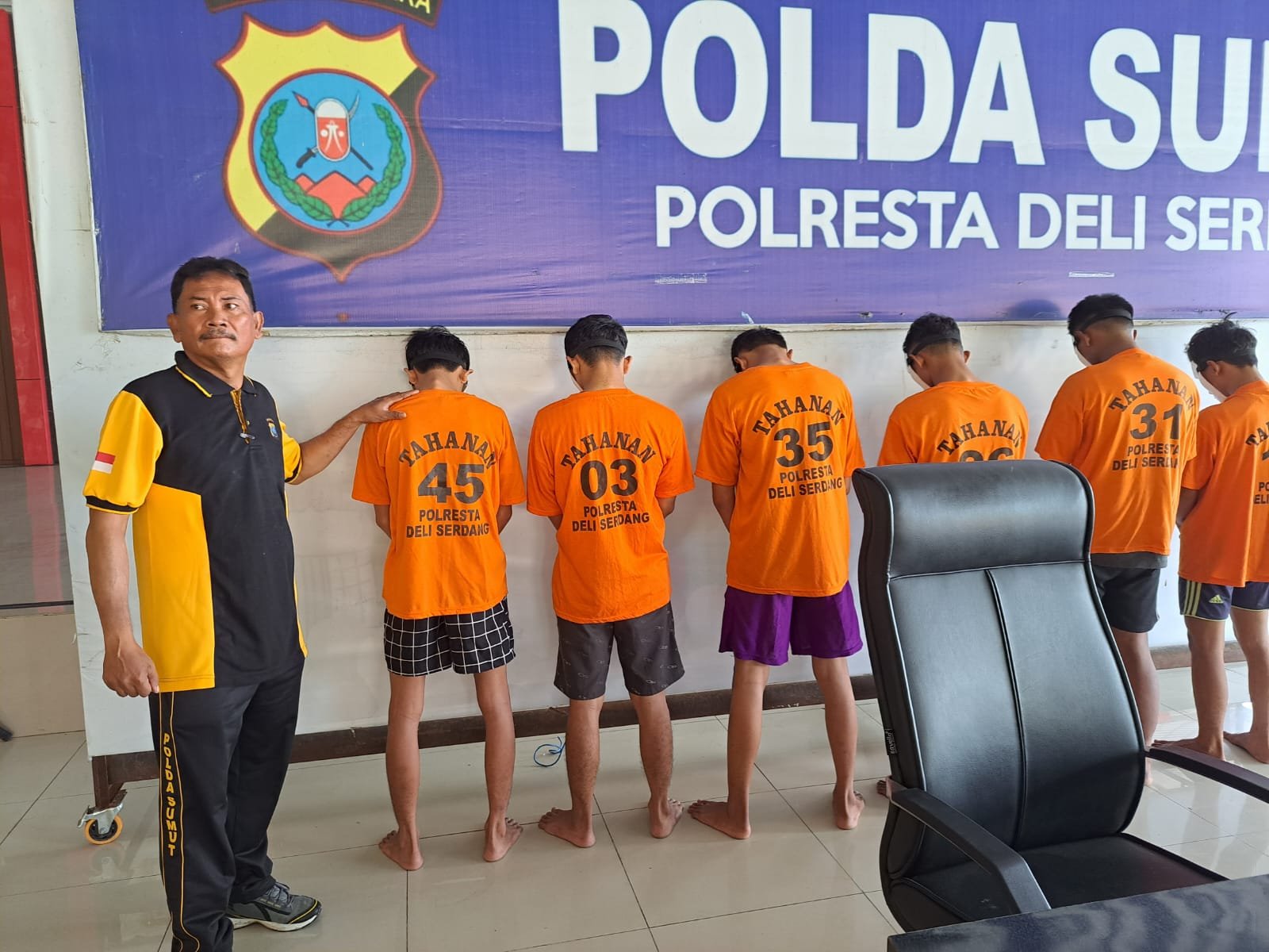 Polresta Deli Serdang Paparkan Geng Motor 13-14 Bentrok Dengan Geng Motor Eksos, 1 Tewas
