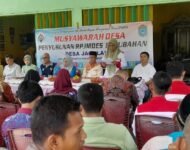 Pemdes Desa Jagolano kecamatan Rantau Panjang kabupaten Ogan Ilir Mengelar musdes