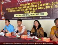 KPU Dairi Selenggarakan Bimbingan Teknis Penguatan Kode Etik Penyelenggara Pilkada