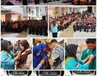 RATUSAN PELAJAR DAN MAHASISWA HADIRI SEMINAR ANTI NARKOBA GMDM DPD PROVINSI JAWA TIMUR DI THE CENTRAL GUNAWANGSA TIDAR SURABAYA.
