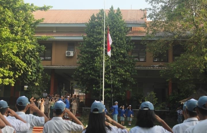 Upacara Hari Sumpah Pemuda di SMA Xaverius 2 Palembang : Dikatakan Masa Depan Indonesia Adalah Milik Generasi Muda