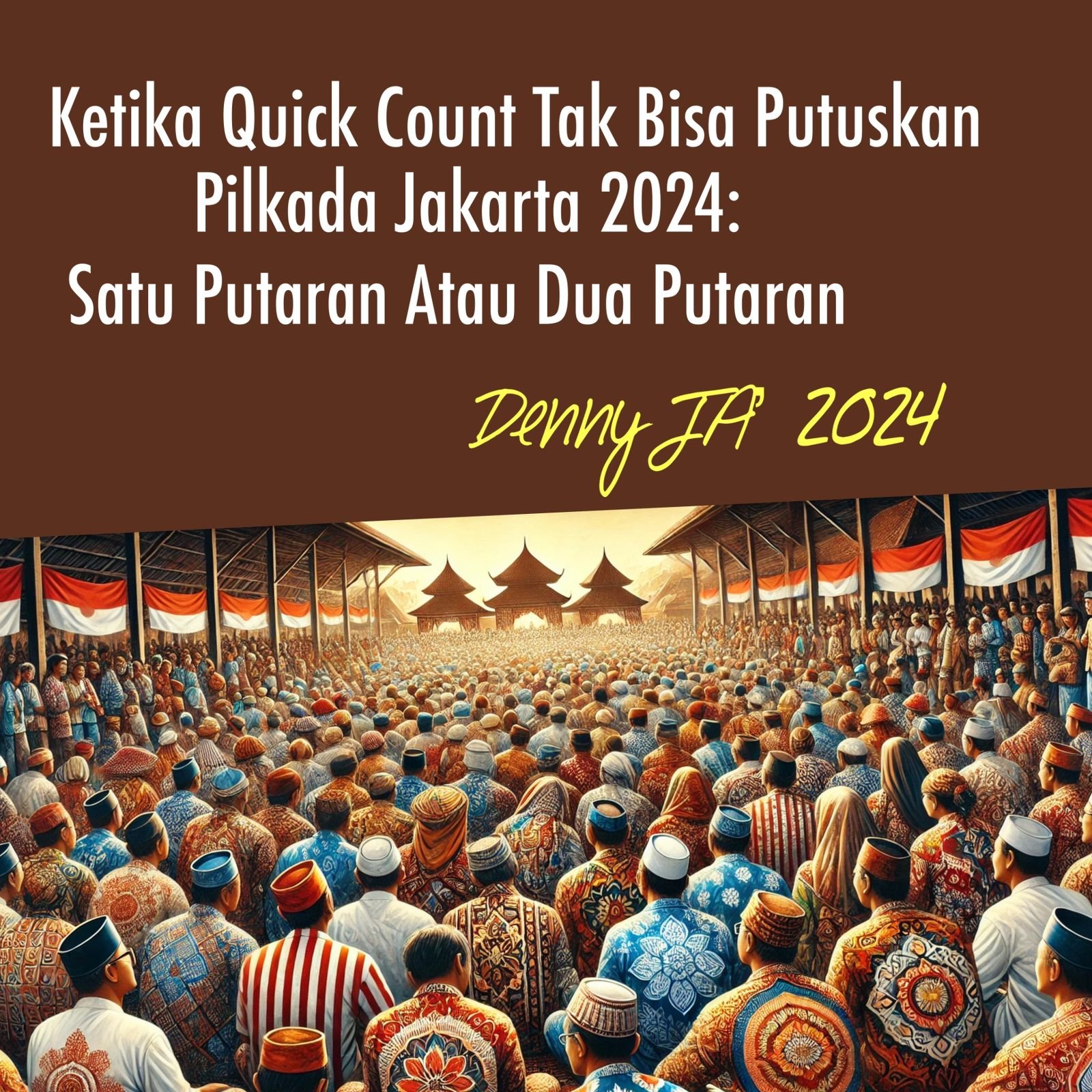KETIKA QUICK COUNT TAK BISA PUTUSKAN PILKADA JAKARTA 2024: SATU PUTARAN ATAU DUA PUTARAN KETIKA QUICK COUNT TAK BISA PUTUSKAN PILKADA JAKARTA 2024: SATU PUTARAN ATAU DUA PUTARAN