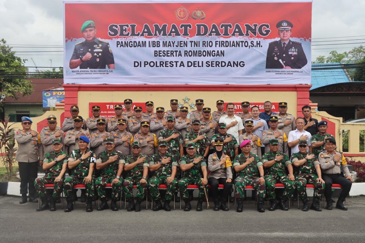 Pangdam I/BB Mayjen TNI Rio Firdianto, SH Silaturahmi Ke Polresta Deli Serdang Pangdam I/BB Mayjen TNI Rio Firdianto, SH Silaturahmi Ke Polresta Deli Serdang