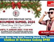 Alsant Nababan Semarakkan Natal Oikumene Sumsel 2024 di PSCC