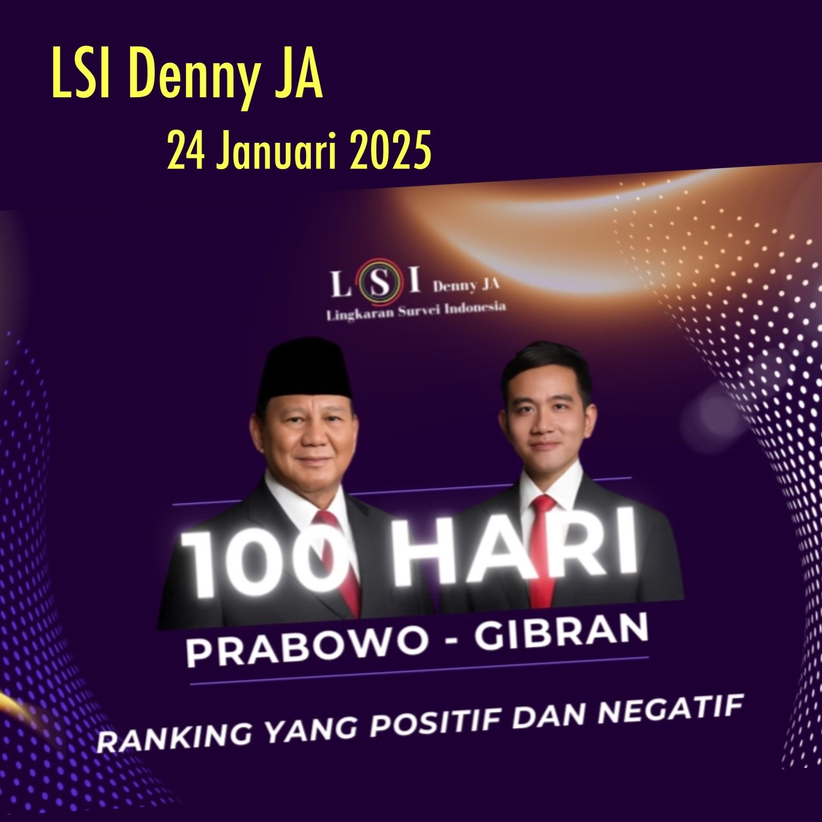 100 HARI PRABOWO-GIBRAN 100 HARI PRABOWO-GIBRAN