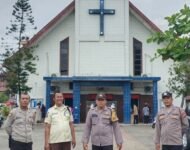 Polresta Deli Serdang Dan Polsek Jajaran Giat Pengamanan Ibadah Gereja