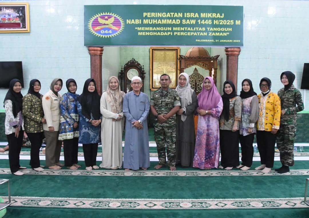 Hidupkan Shalat Dalam Kehidupan, Korem 044/Gapo Gelar Peringatan Isra Mi’raj Nabi Muhamamad SAW