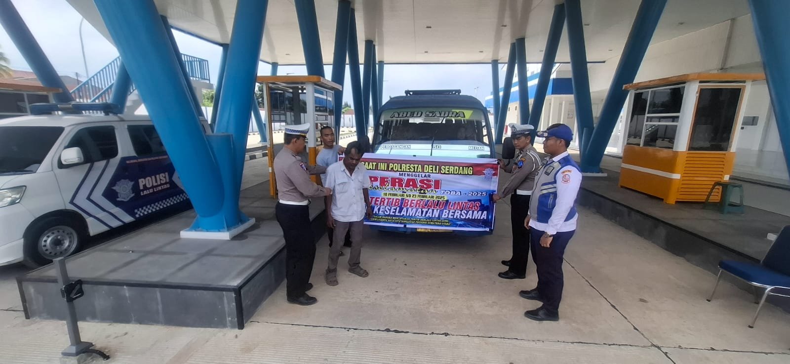 Sat Lantas Polresta Deli Serdang, Giat Sosialiasi Ops Keselamatan Toba 2025