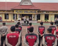 Kapolres Simalungun Pimpin Apel Gelar Pasukan “Ops Ketupat Toba – 2025”