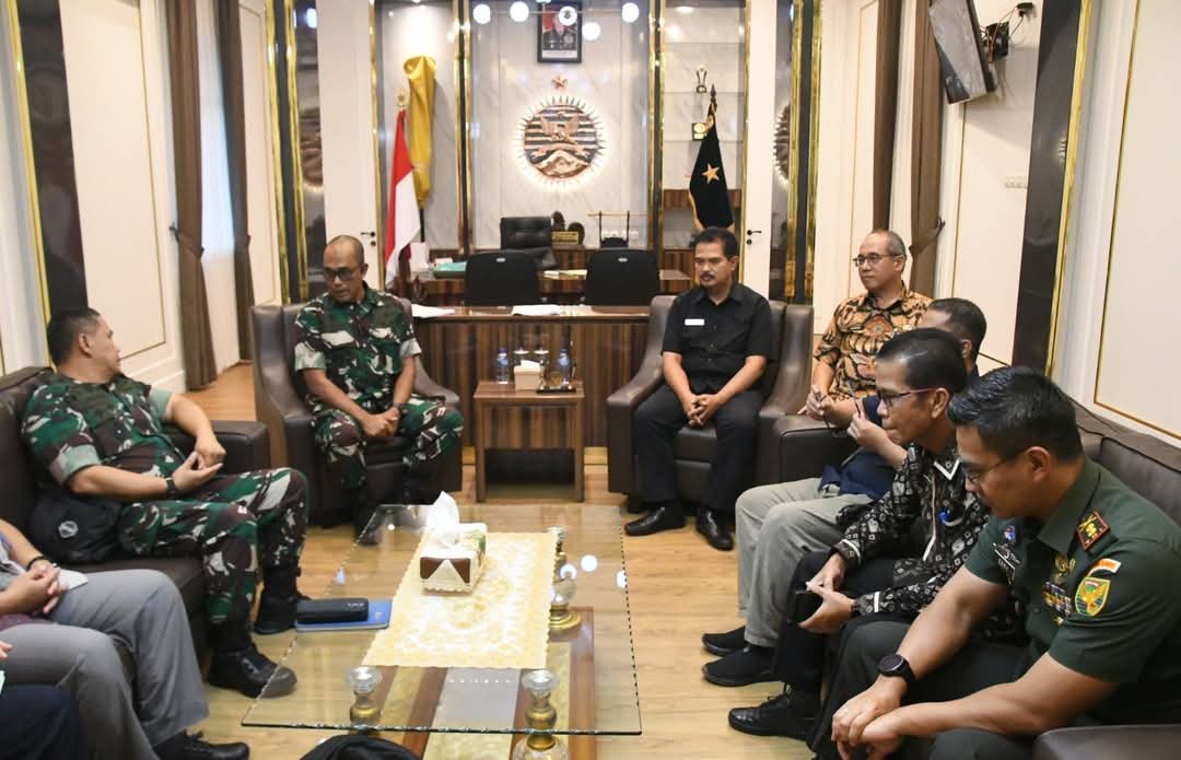 Penandatanganan PKS Opla (Optimasi Lahan) antara Dandim 0401/Muba dan Distan Kab. Musi Banyuasin