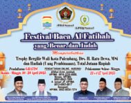 PWI Sumsel Akan Gelar Festival Baca Al Fatihah Yang Benar Dan Indah, Walikota Palembang Ratu Dewa Support Karena Banyak Umat Yang Tidak Lurus Bacaan Al Fatihahnya