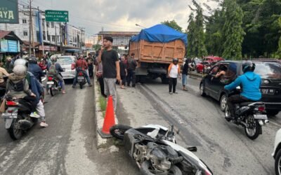 Wanita Berusia 21 Tahun Sekarat Dilindas Ban Belakang Kiri Truk