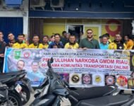 Pekanbaru Bersinar! GMDM dan Komunitas Driver Ojek Online Gelar Penyuluhan Bahaya Narkoba