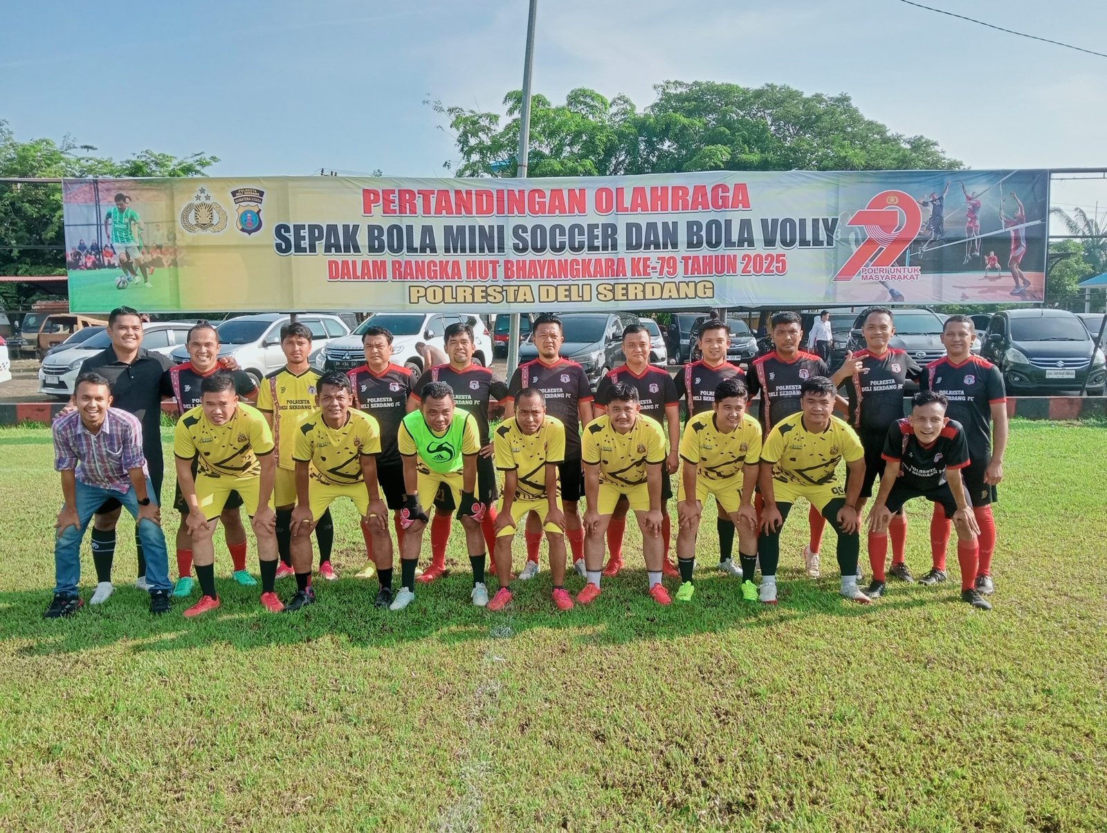 HUT BHayangkara ke 79, Sat Samapta Polresta Deli serdang Juara Sepakbola Mini Soccer HUT BHayangkara ke 79, Sat Samapta Polresta Deli serdang Juara Sepakbola Mini Soccer