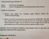 Keluarga Tuntut Uang Dikembalikan: Hanya Sanggup Bayar 20 Juta ke Jaksa di Samosir, Poltak Divonis 5 Tahun Denda 800 Juta