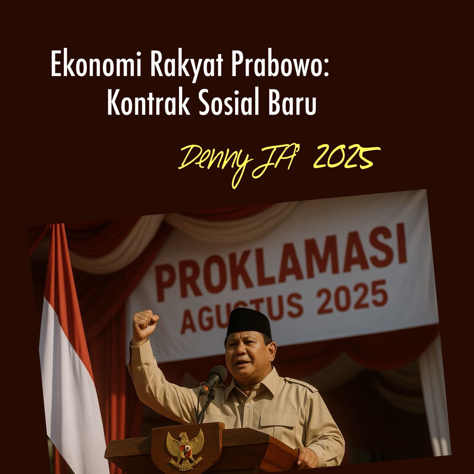 Menyambut Proklamasi 2025 EKONOMI RAKYAT PRABOWO: KONTRAK SOSIAL BARU Menyambut Proklamasi 2025 EKONOMI RAKYAT PRABOWO: KONTRAK SOSIAL BARU