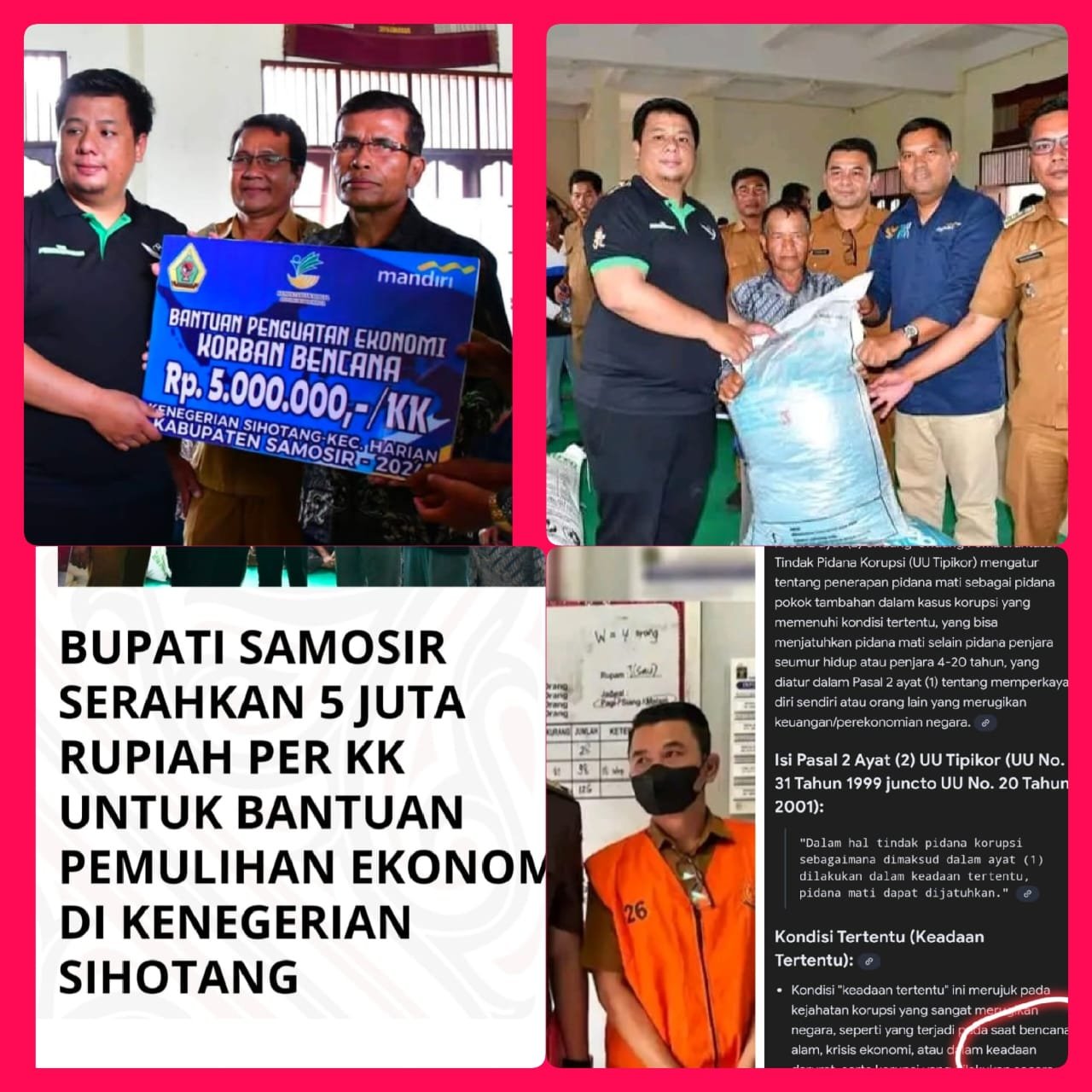 Menanti Tersangka Lainnya Pada Korupsi Dana Bansos PENA Banjir Bandang Sihotang Kabupaen Samosir Menanti Tersangka Lainnya Pada Korupsi Dana Bansos PENA Banjir Bandang Sihotang Kabupaen Samosir