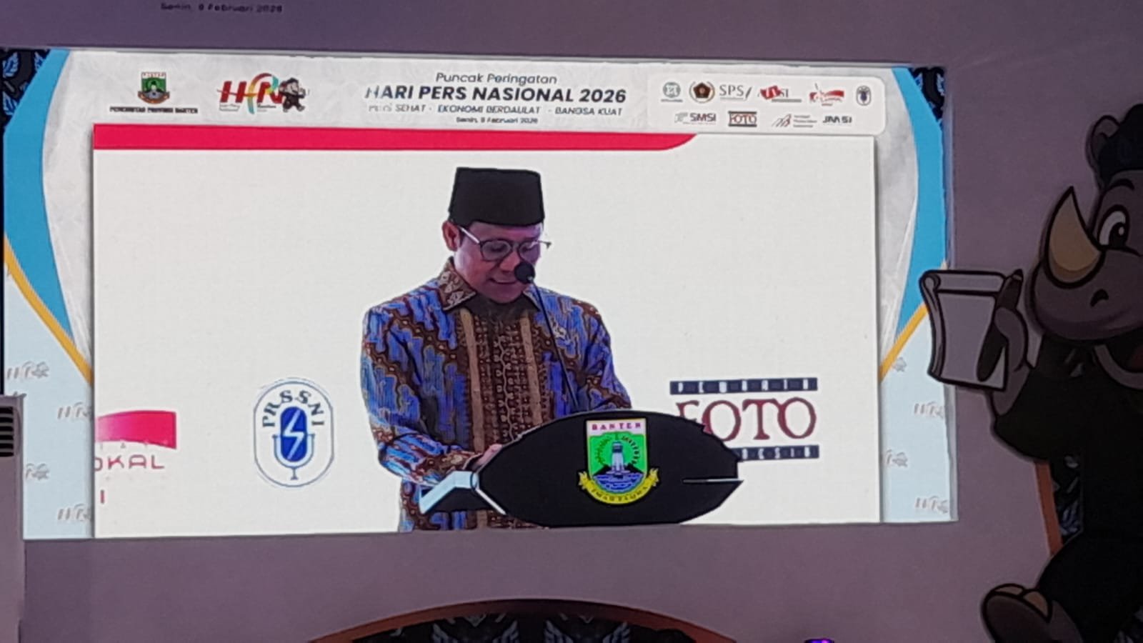 Wartawan Ogan Ilir Menghadiri Hari Puncak HPN 2026 di Banten, Pers Pilar Ekonomi yang Berdaulat
