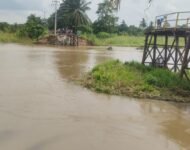 Lagi-Lagi Jembatan Ambruk Terseret Rumput Menjadi Sorotan Plublik Menguras Anggaran APBD