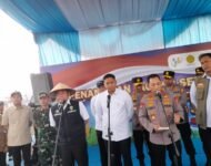 Ketua DPRD Ogan Ilir Dampingi Bupati Sambut kedatangan Kapolri Kunjungan Kerja