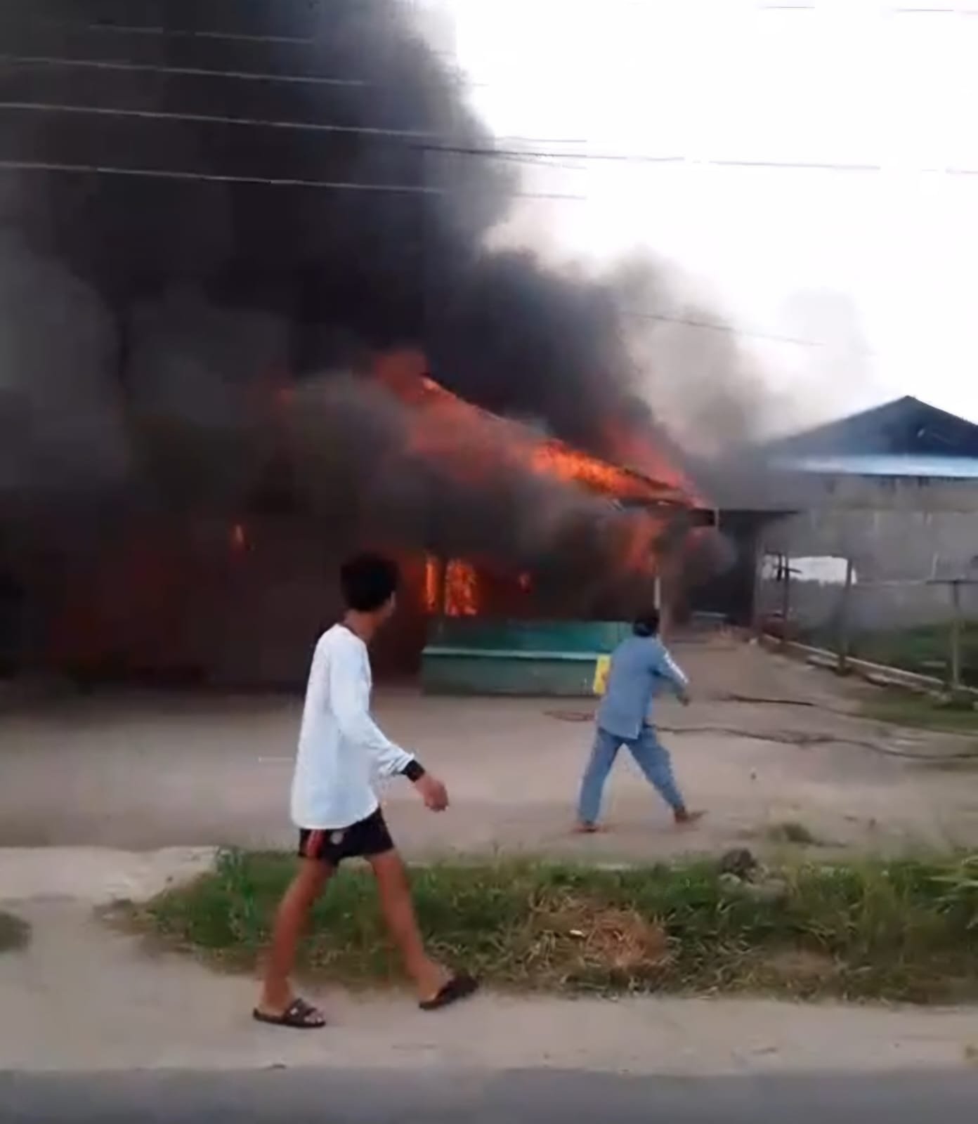 Rumah Dilalap Sijago Merah, Pasutri Tewas Terbakar