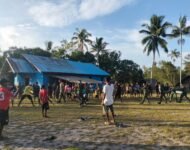 ‎Semarak Paskah di Mappi: Satgas Yonif 123/Rajawali Gelar Lomba Tarik Tambang