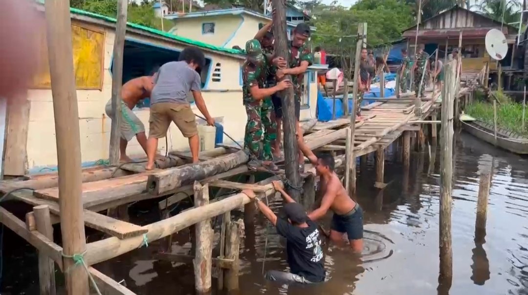Pos Venaha Hadir Membantu Masyarakat, Wujud Nyata Kemanunggalan TNI dan Rakyat di Papua Selatan