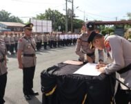 Kapolresta Deli Serdang Pimpin Sertijab Kasat Reskrim dan Dua Kapolsek Jajaran