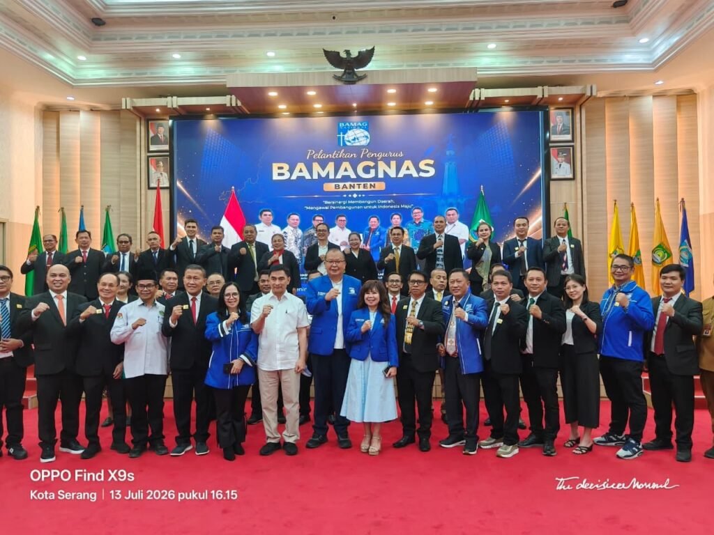 Pelantikan Pengurus Bamagnas DPW Provinsi Banten Berjalan Sukses, Dikukuhkan Wakil Gubernur Banten Dimyati “Toleransi Di Banten Harus Makin Kuat” Pelantikan Pengurus Bamagnas DPW Provinsi Banten Berjalan Sukses, Dikukuhkan Wakil Gubernur Banten Dimyati “Toleransi Di Banten Harus Makin Kuat”