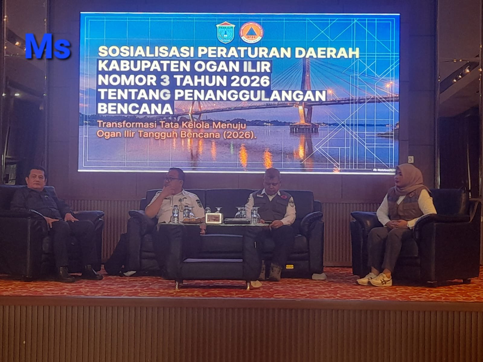 Wabup Ogan Ilir Buka Sosialisasi Perda Penanggulangan Bencana, Tekankan Kesiapsiagaan di Tiga Tahapan
