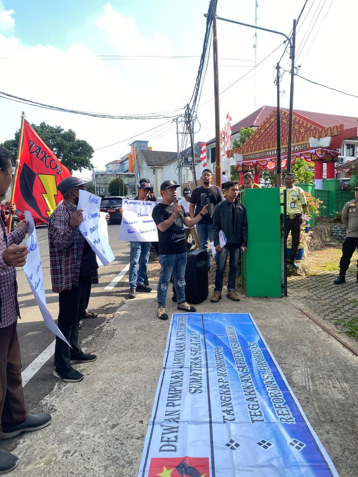JAKOR Sumsel Gelar Aksi Tangkap Koruptor dan Tegakkan Supremasi Hukum serta Reformasi Birokrasi Terkait Program Cetak Sawah OI