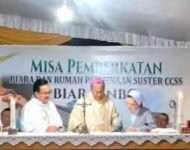 Perluas Misi di Indonesia, Uskup Agung Palembang Berkati Biara Inbo Kongregasi CCSS di Sukomoro