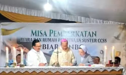 Perluas Misi di Indonesia, Uskup Agung Palembang Berkati Biara Inbo Kongregasi CCSS di Sukomoro Perluas Misi di Indonesia, Uskup Agung Palembang Berkati Biara Inbo Kongregasi CCSS di Sukomoro